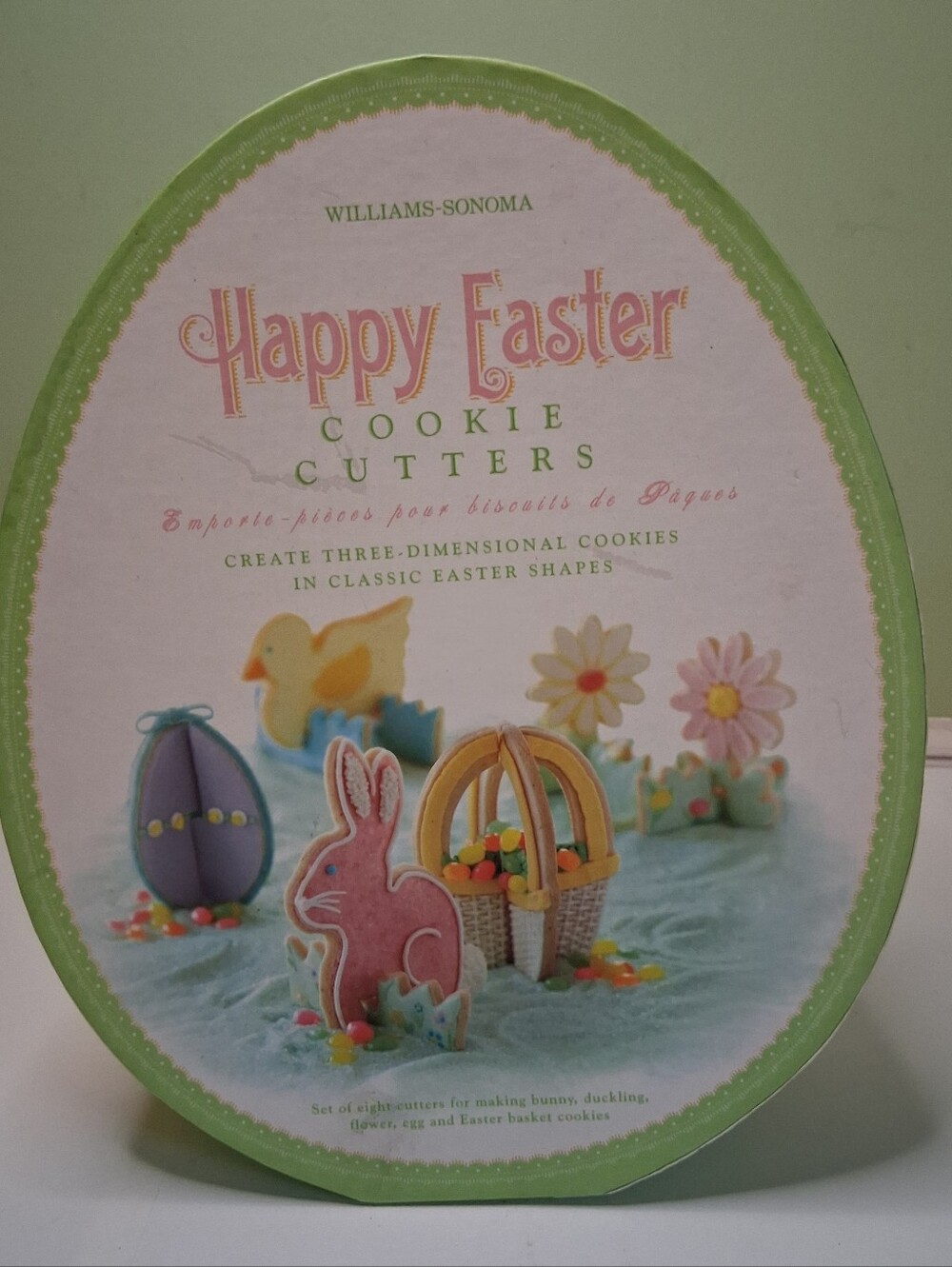 Williams-Sonoma Easter Cookie Cutter Set - Pastel Pink & Light Green